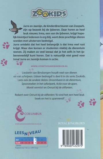 IJsbeer bedreigd! / Zookids / 6 9789085432975, Verzenden, Gelezen, Liesbeth van Binsbergen