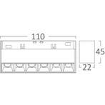 48V Magnetische Lineaire LED Bar - Brinton Magni - 6W 440lm, Metaal of Aluminium, Nieuw, Ophalen of Verzenden, Led