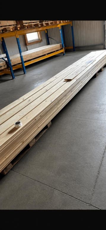 Ca. 40x Vuren planken, schaafd 46,56 m², Nieuw