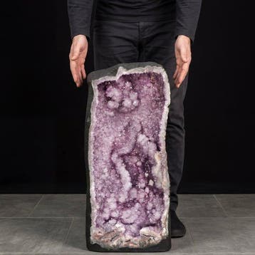 Topkwaliteit - Lavendel Amethist - 68x29x24 cm - Geode- 46