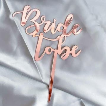 Acryl taart toppers Bride to be en meer voor 2,95, Verzenden, Nieuw, Taarten of Cupcakes, Versiering