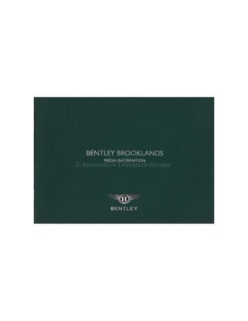 2007 BENTLEY BROOKLANDS MEDIA BROCHURE ENGELS, Nieuw, Author