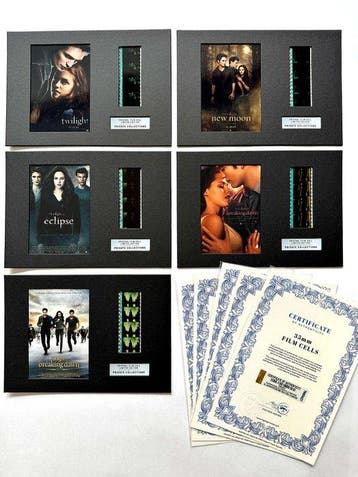 The Twilight Saga – Rare Set of 5 Mounted 35mm Film Cells –, Nieuw