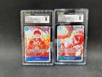 Bandai Lotto 2 Card One Piece Sabo OP10-049 Ace OP07-053, Nieuw