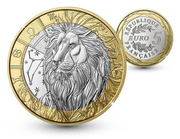 Astrologie collectie - Leeuw 5 euro 2025- Frankrijk, Verzenden