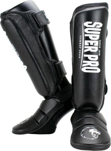 Super Pro Combat Gear Scheenbeschermer Protector Zwart/Wit, Ophalen of Verzenden, Nieuw