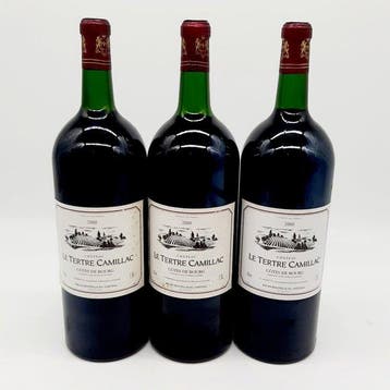2000 Château Le Tertre Camillac - Côtes de Bourg - 3 Magnum, Nieuw