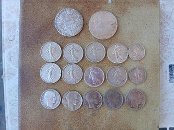 Wereld. Collection of silver coins 1780/1960