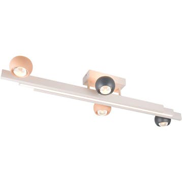 LED Plafondlamp - Musterring Cannon - 1 Lichtpunt van 36, Huis en Inrichting, Ophalen of Verzenden, Nieuw, Metaal