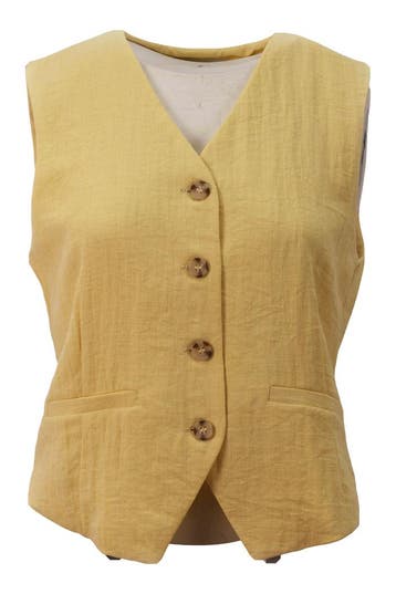 Only Gilet in maat 38 Beige, Only, Verzenden, Zo goed als nieuw, Beige