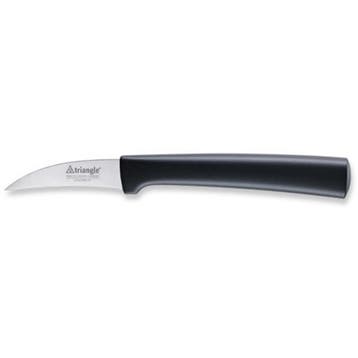 Triangle Gebogen Aardappelschilmesje – RVS – 6 cm Lemmet, Ophalen of Verzenden, Nieuw, Rvs of Chroom