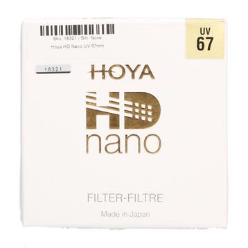 Hoya HD Nano UV 67mm - 1 jaar garantie, Audio, Tv en Foto, Fotografie | Filters, Ophalen of Verzenden, Zo goed als nieuw, Hoya