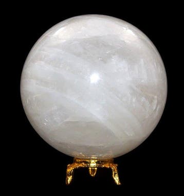 100 mm heldere petaliet-kwarts kristalbol - 1,51 kilogram -