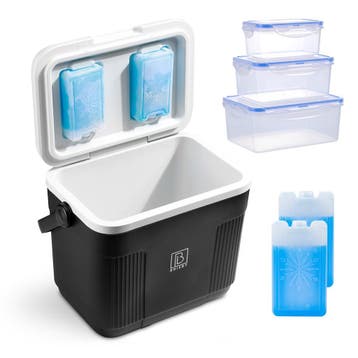 Brisby Koelbox - Frigobox - 22 Liter Groen SET - 40 UUR, Caravans en Kamperen, Koelboxen, Ophalen of Verzenden, Nieuw, Koelbox