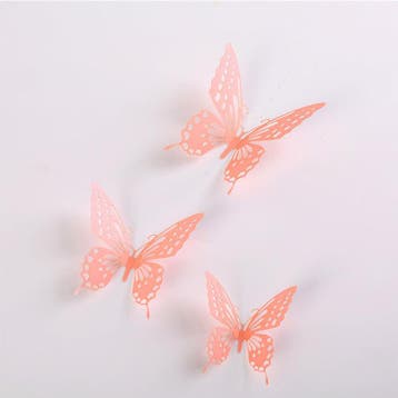 Cake topper decoratie vlinders - muur decoratie met plakkers, Ophalen of Verzenden, Nieuw