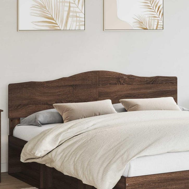 vidaXL Hoofdbord Bruin Eiken Bewerkt hout, Huis en Inrichting, Slaapkamer | Bedden, Bruin, Nieuw, Hout, Verzenden