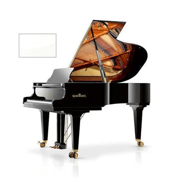 Schimmel Konzert K195 T WP messing vleugel, Muziek en Instrumenten, Piano's, Nieuw, Wit, Vleugel