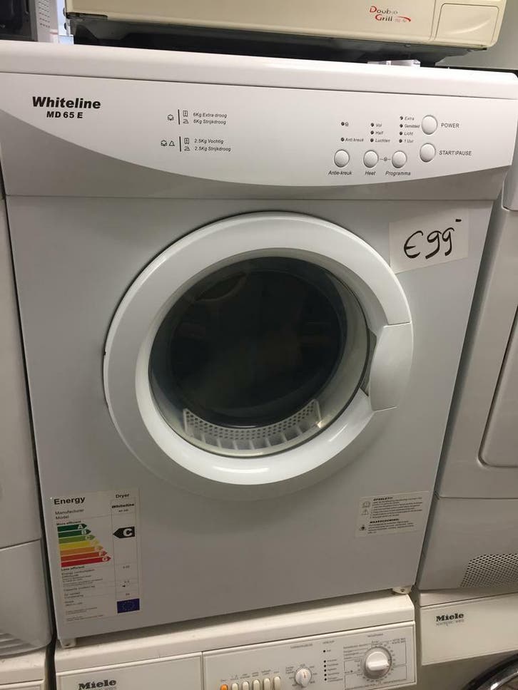 Condensdroger, afvoerdrogers en warmtepompdrogers met garant, Witgoed en Apparatuur, Wasdrogers, Zo goed als nieuw, Voorlader