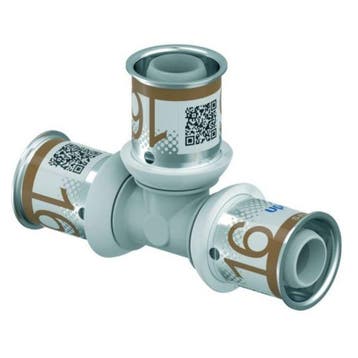 Uponor S-Press Plus PPSU perskoppeling Ø16x16x16 T-stuk, Verzenden, Nieuw