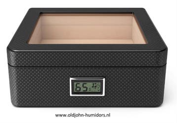 HUMIDOR DOORZICHT GLAS - TRANSPARANT LUXE TOPSEGMENT hdmb, Verzamelen, Verzenden, Nieuw, Tabaksdoos of Verpakking