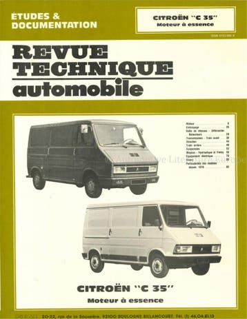 CITROËN C35, REVUE TECHNIQUE AUTOMOBILE, Nieuw, Author