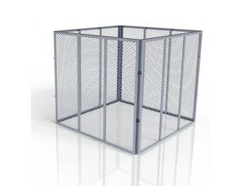 Veiling - Metalen compostbak - Tuinafval - 800L - Zilver, Tuin en Terras, Aarde en Mest