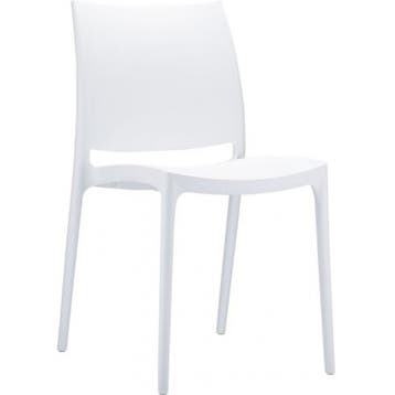 (MDK-105001) Siesta Maya 4-poots stoel wit, Ophalen of Verzenden, Nieuw, Wit