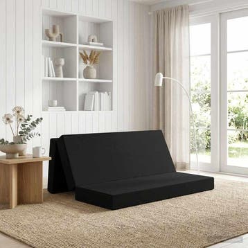vidaXL Vouwbare Bankbed 180 x 67 x 45 cm Zwart, Verzenden, Nieuw