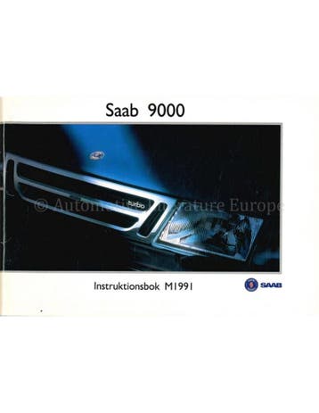 1991 SAAB 9000 INSTRUCTIEBOEKJE ZWEEDS, Auto diversen, Handleidingen en Instructieboekjes