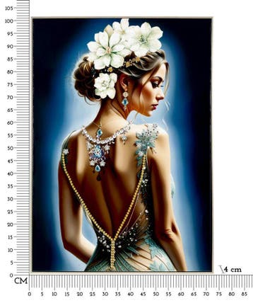 GELAKT DOEK ISABEL MET LIJST -H- CM 72X4X102 - 032607000A, Ophalen of Verzenden, Nieuw