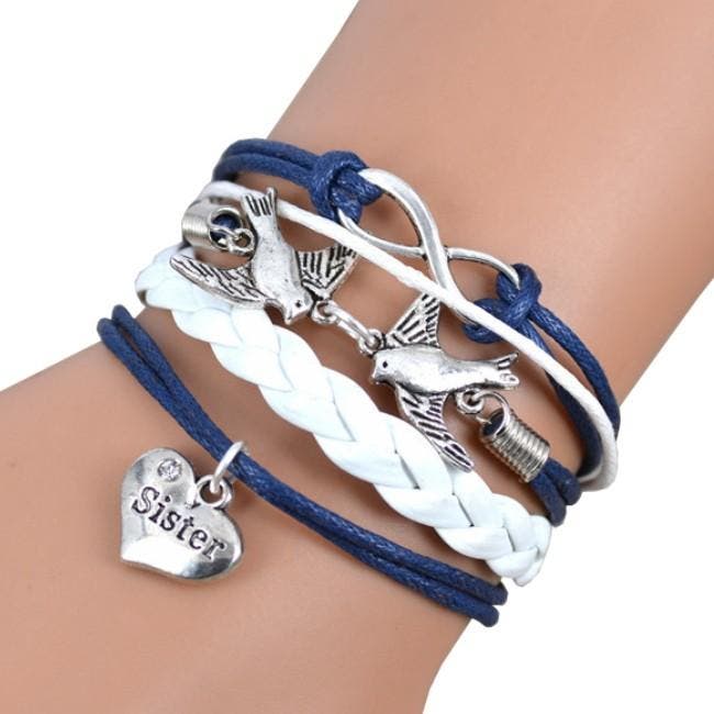 Fako Bijoux - Multi Armband - Infinity Vogels Sister -, Sieraden, Tassen en Uiterlijk, Armbanden, Verzenden