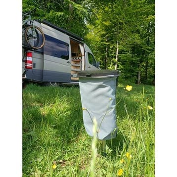 Flextrash Afvalbak L 9L Ocean Green, Caravans en Kamperen, Kampeeraccessoires, Ophalen of Verzenden, Nieuw