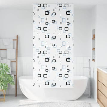 vidaXL Doucherolgordijn 100x240 cm stofbreedte 96 cm, Verzenden, Nieuw, Wit