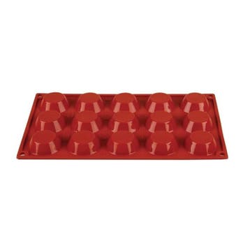 Bakvorm siliconen | Cap. 15 taartjes |  5(Ø)x 1,5(h)cm, Verzenden, Nieuw in verpakking