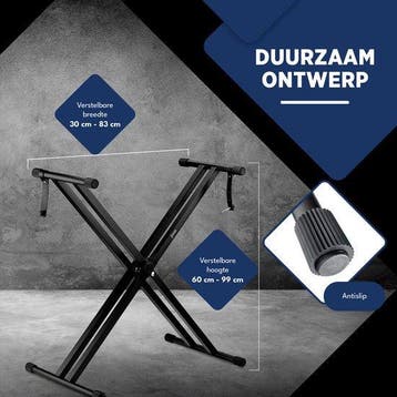 2dekans | Finesse Keyboard Standaard - Verstelbaar - Statief, Ophalen of Verzenden, Zo goed als nieuw