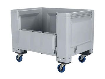 Verrijdbare BIG BOX palletbox met klep - 1200 x 800 mm - 4, Ophalen of Verzenden, Nieuw