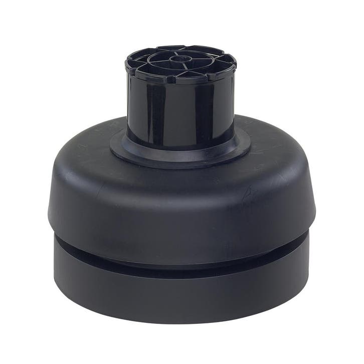 Rolux Flex Schoorsteenkap met grespotaansluiting KS 80 zwart, Doe-het-zelf en Verbouw, Overige Doe-het-zelf en Verbouw, Ophalen of Verzenden