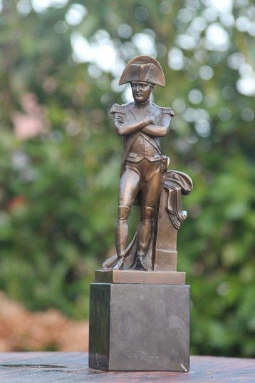 Beeldje - napoleon - brons marmer