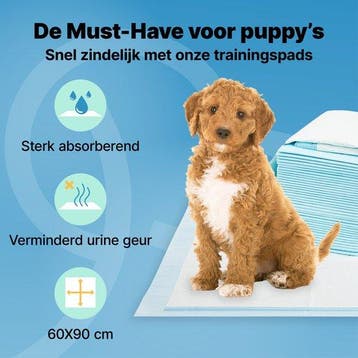 2dekans | Jake en Jacky 30 Puppytraining Pads 60 x 90 cm -, Ophalen of Verzenden, Zo goed als nieuw