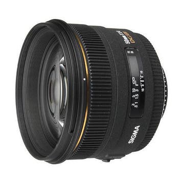 Sigma 50mm f/1.4 EX DG HSM Nikon F-mount objectief -, Verzenden, Gebruikt