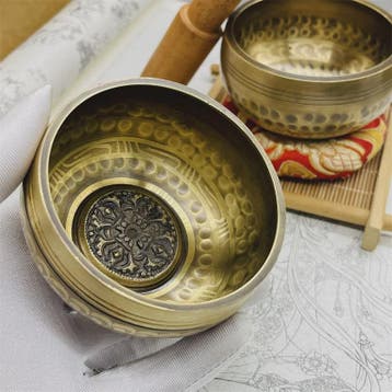 Tibetaanse Zangleiding Kom - Handgemaakte Bronzen Klankschaa, Verzenden, Nieuw