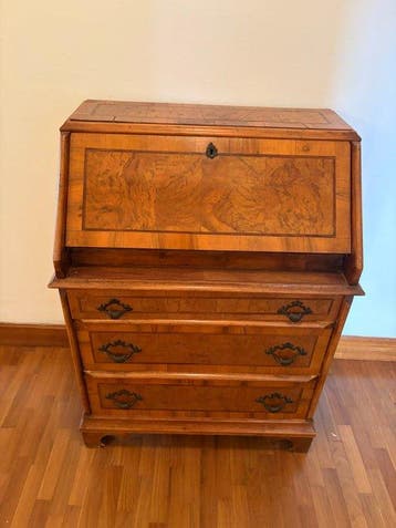 Secretaire - massief walnotenhout