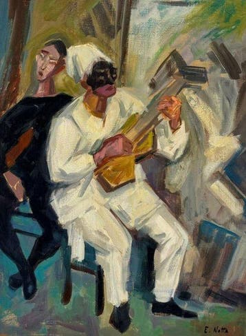 Emilio Notte (1891-1982) - Pulcinella, Antiek en Kunst