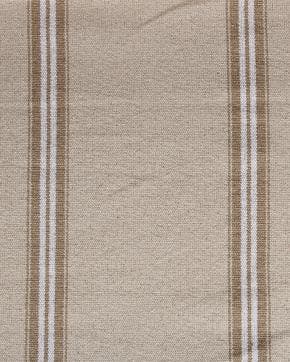 Canvas Katoen Streep Naturel/Wit, Nieuw, Wit