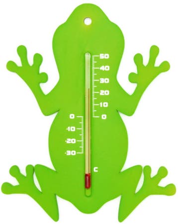 Kunststof Muurthermometer 15cm Groene Kikker voor Binnen..., Verzenden, Nieuw