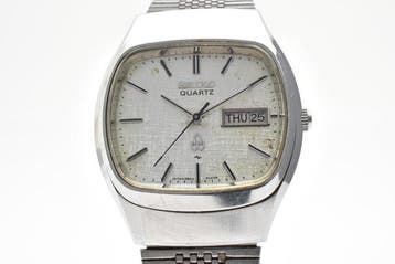 Seiko - Seiko Vintage Quartz Day-Date Watch - Zonder