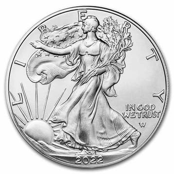 American Eagle 1 oz 2022, Postzegels en Munten, Munten | Amerika, Verzenden, Midden-Amerika, Losse munt, Zilver
