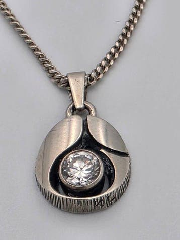 Zonder minimumprijs - Ketting met hanger Zilver - Karl Laine
