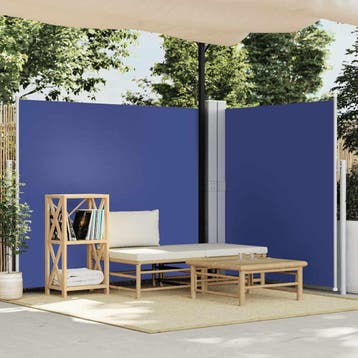 vidaXL Windscherm uittrekbaar 160x600 cm blauw, Verzenden, Nieuw