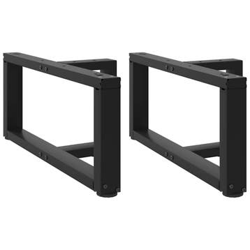 vidaXL Salontafelpoten 2 st T-vormig 70x25x(30-31) cm staal, Verzenden, Nieuw